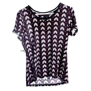 Tommy Hilfiger women's blue/white top size small preowned